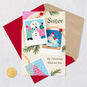 Winter Scenes Instant Photos Sister Christmas Card Card Front with Envelope and Gold Seal image number 7