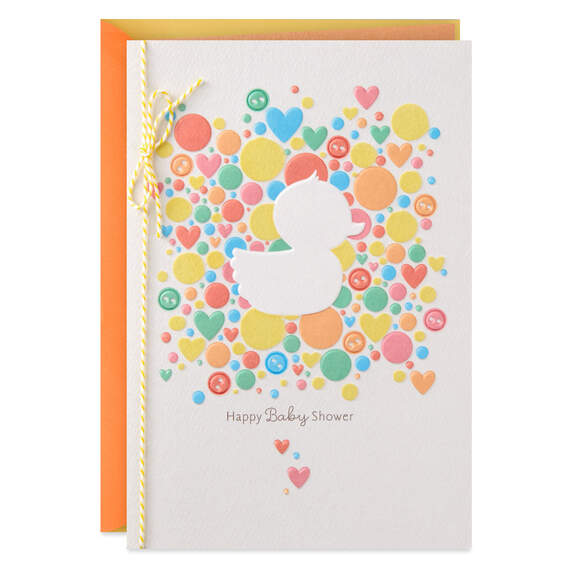 Rubber Ducky Baby Shower Card, , large image number 1