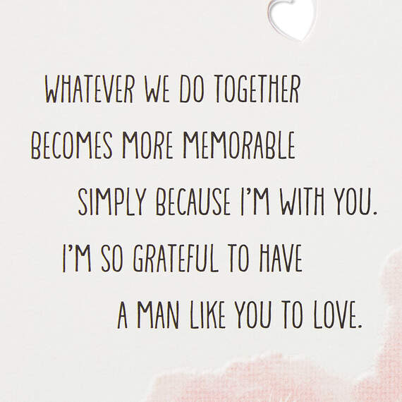 Grateful for a Man Like You Valentine's Day Card for Him, , large image number 2