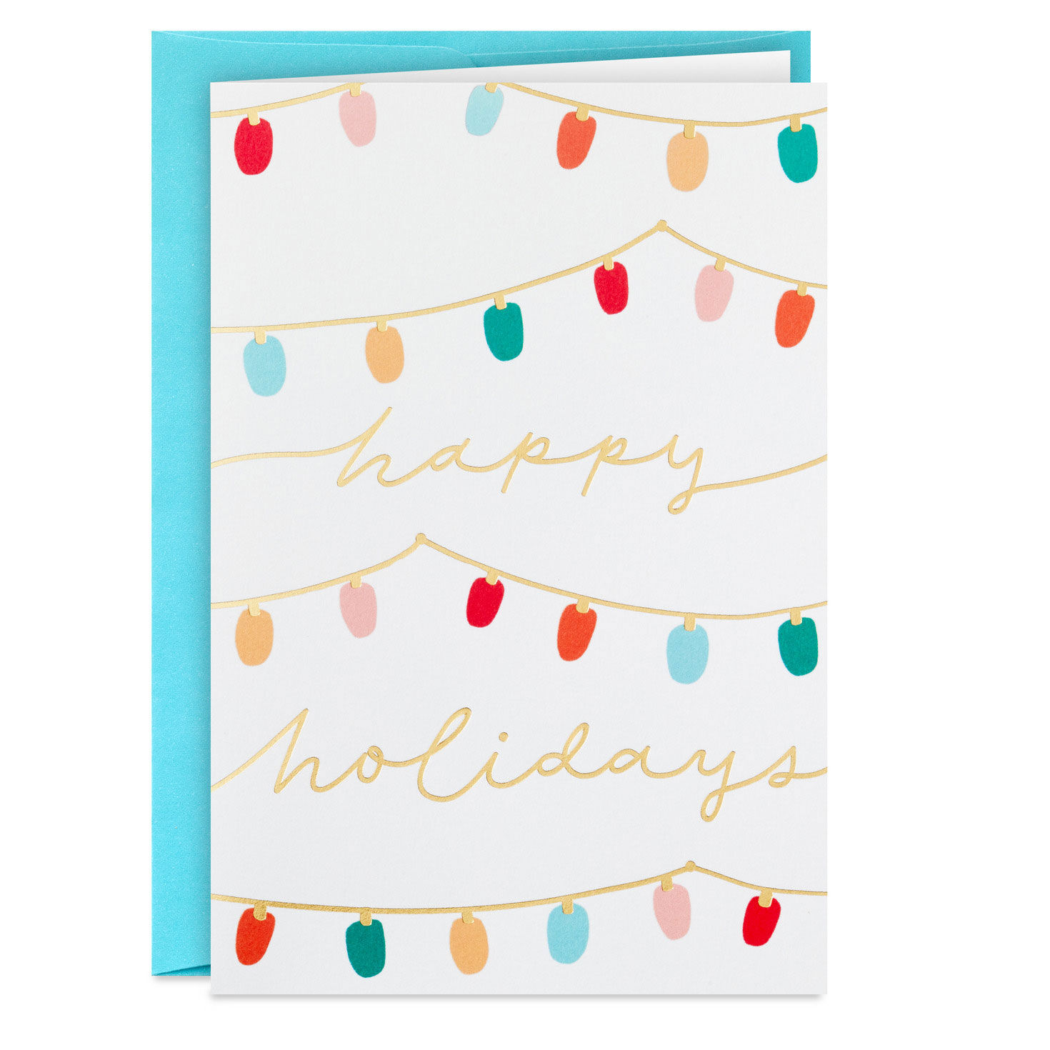 Strings of Christmas Lights Packaged Christmas Cards, Set of 5, , large image number 2