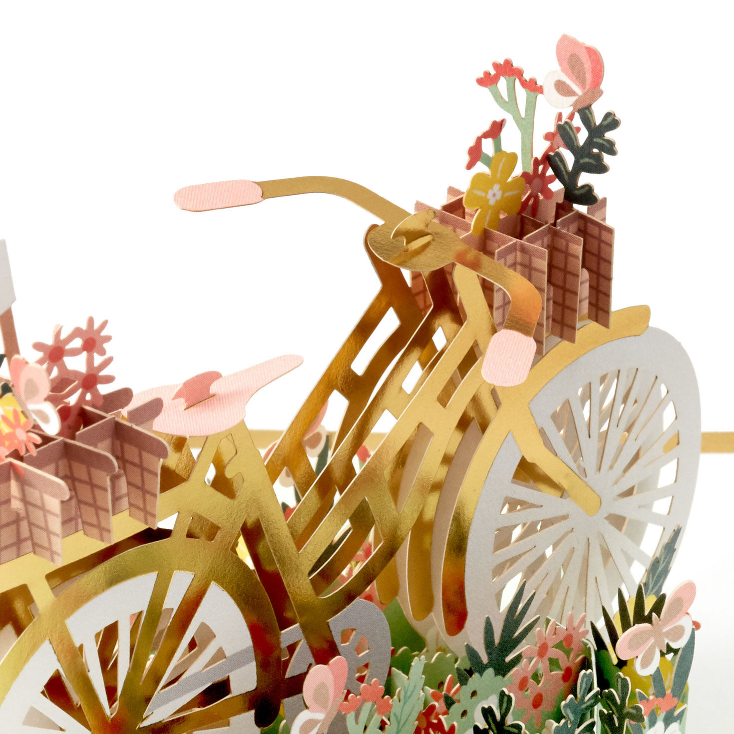 Bicycle and Flowers Pop-Up Mother&rsquo;s Day Card  image number 4