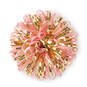 Pink and Gold Metallic Pom Pom Gift Bow, 5", , large image number 1