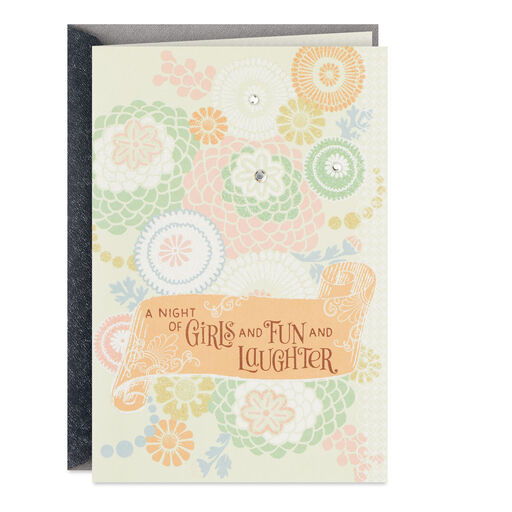 Fun and Laughter Bachelorette Party Wedding Card, 