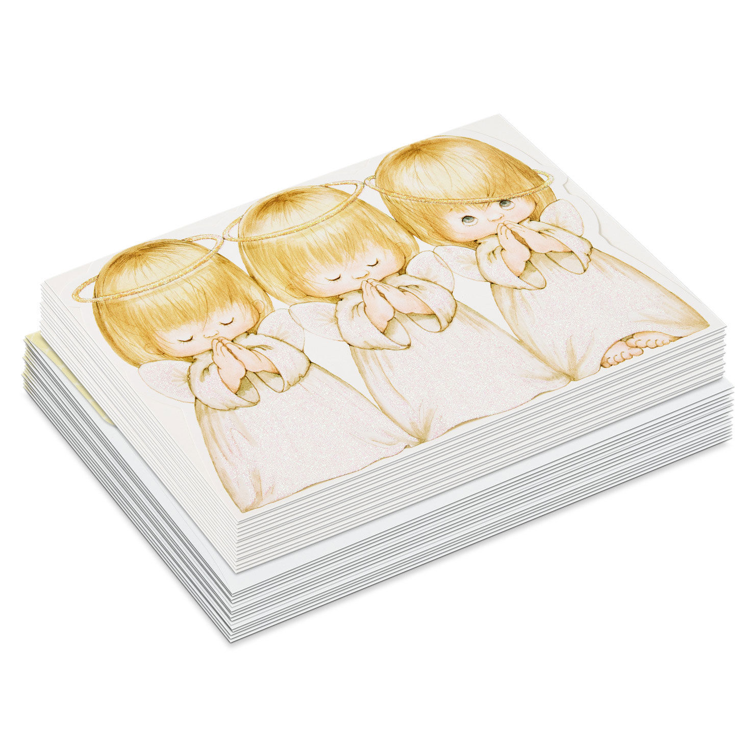 Three Angels Boxed Christmas Card Pack fronts stacked image number 2