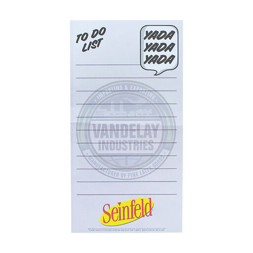 Seinfeld To-Do List Note Pad, 