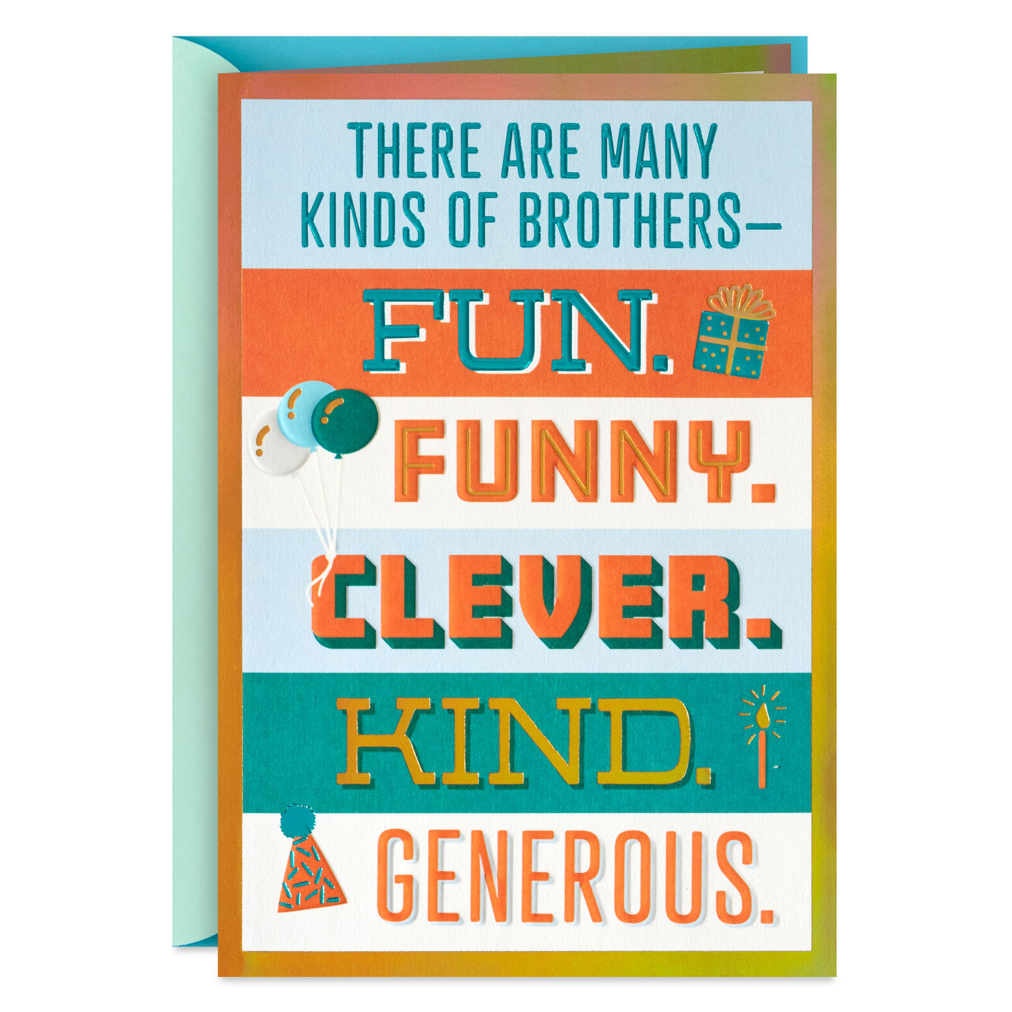 Many Kinds of Brothers Birthday Card for Brother