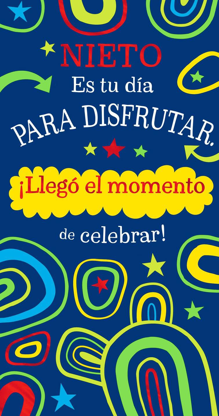Celebrate! Spanish-Language Money Holder Birthday Card for Grandson