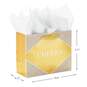 7.7" Horizontal Cheers on Gold Gift Bag With Tissue, , large image number 3
