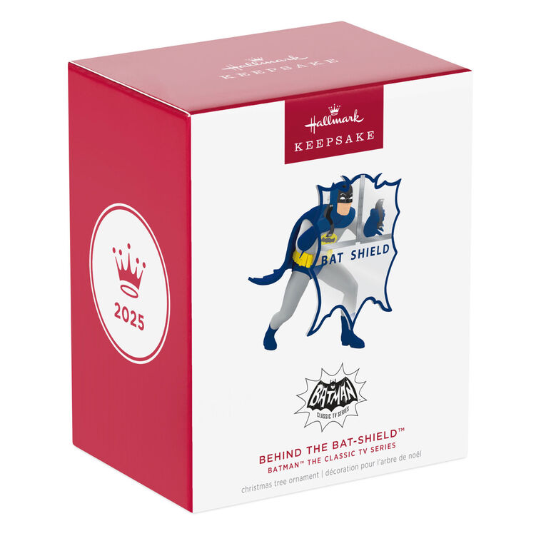 Batman With Bat-Shield Keepsake Ornament Packaging front image number 7