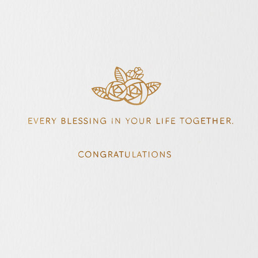 Every Happiness and Blessing Wedding Card for Couple, 