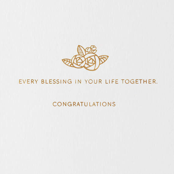 Every Happiness and Blessing Wedding Card for Couple, , large image number 2