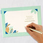 Stork and Leaves New Baby Boy Card Signing card image number 6