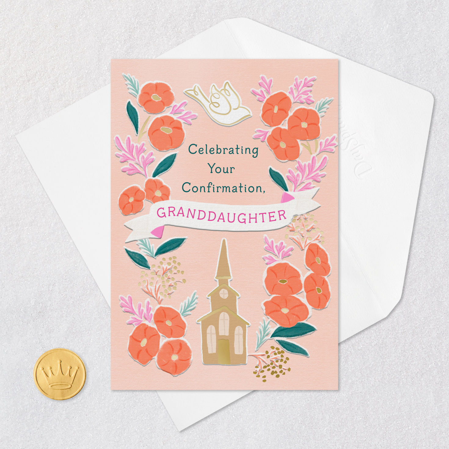 Praying God's Goodness Will Overflow Confirmation Card for Granddaughter for only USD 3.99 | Hallmark