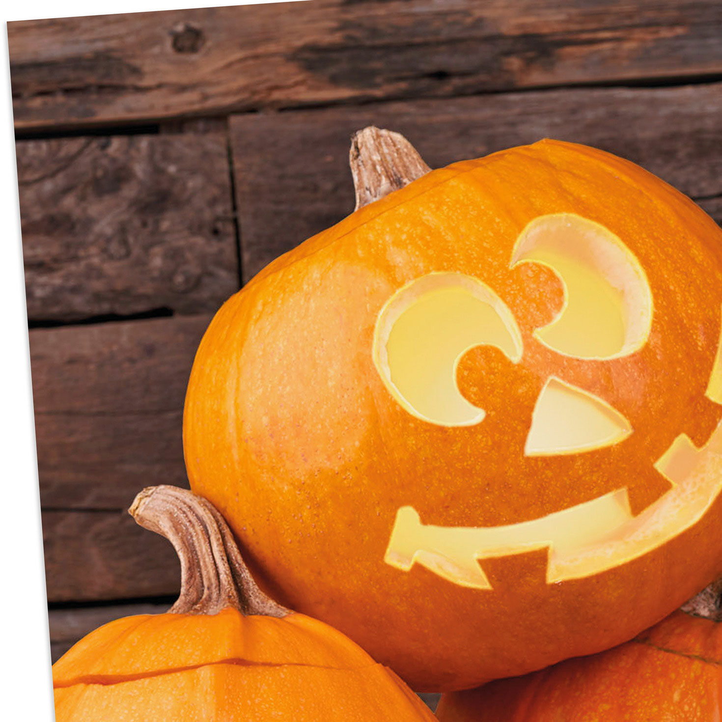 Three Carved Pumpkins Halloween Cards Pack card frotn detail image number 5