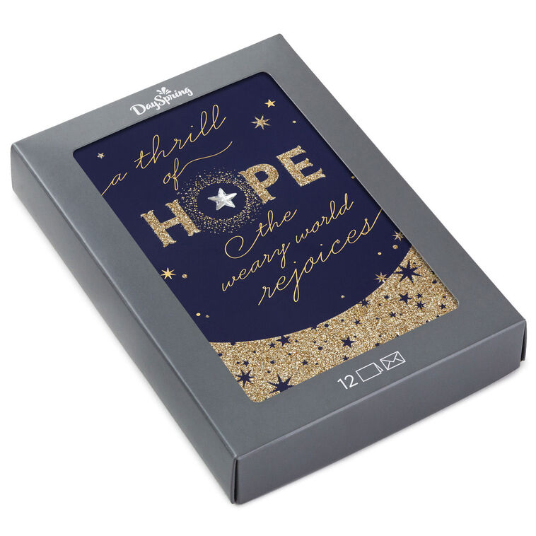 DaySpring A Thrill of Hope Boxed Christmas Cards, Pack of 12