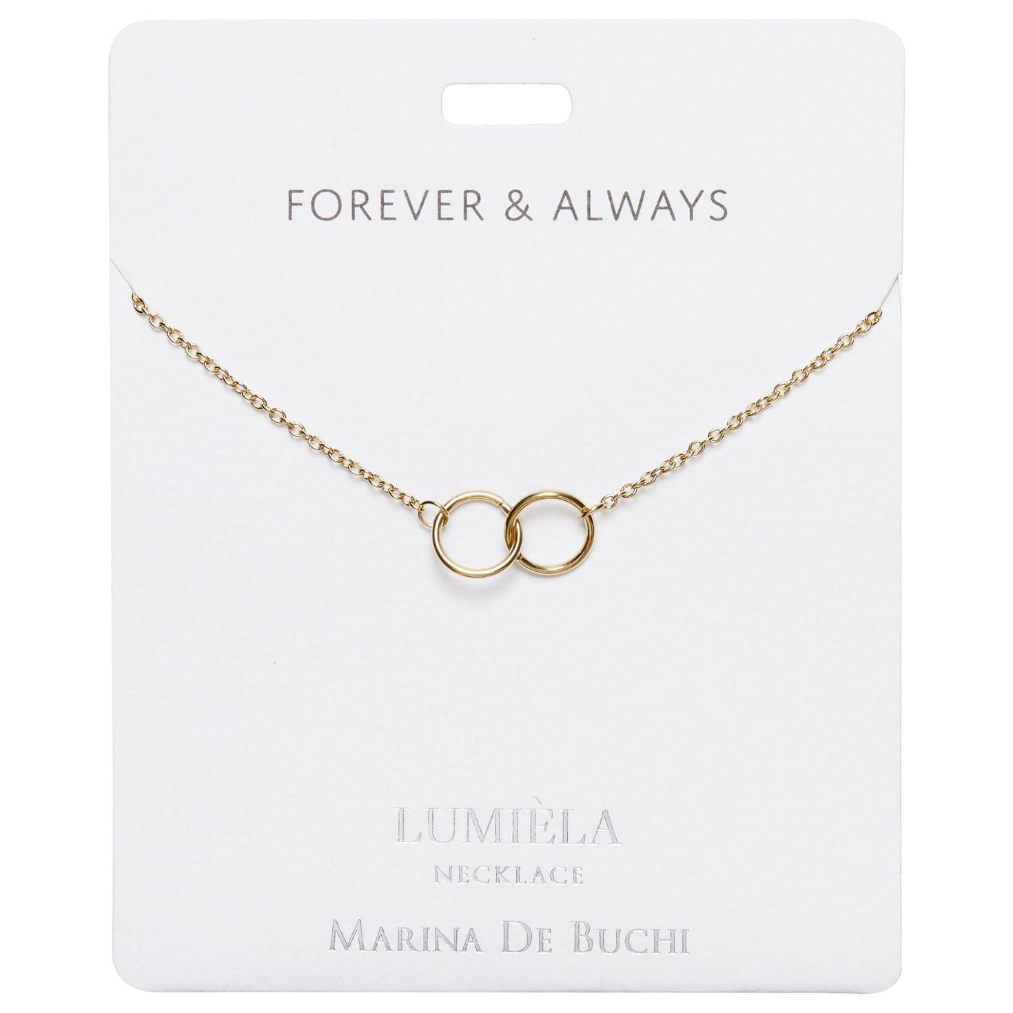 Always Linking Rings Charm Necklace 