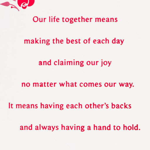 Love Spending My Life With You Valentine's Day Card for Wife, 