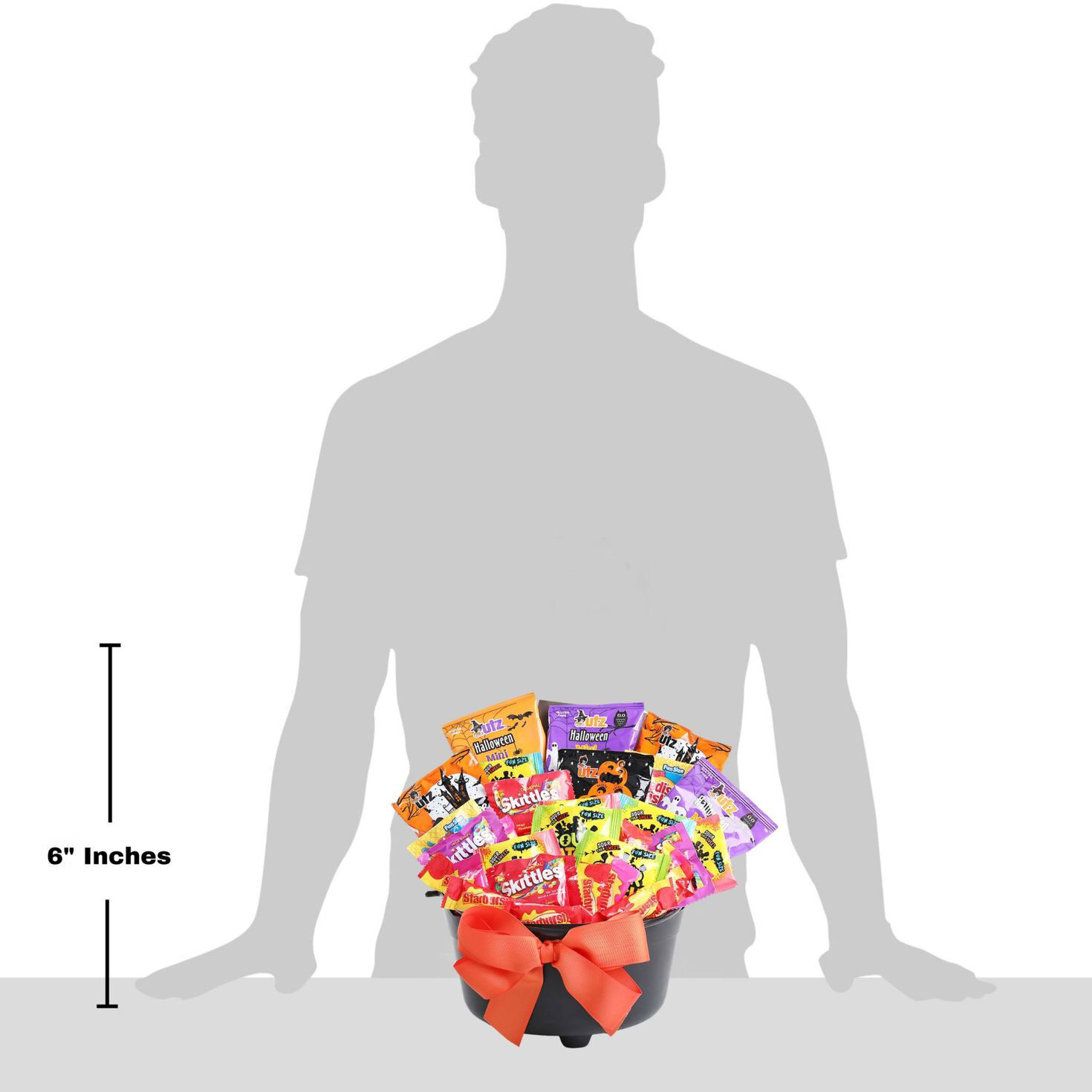 Witch's Cauldron of Treats Halloween Gift Basket measurement image number 4