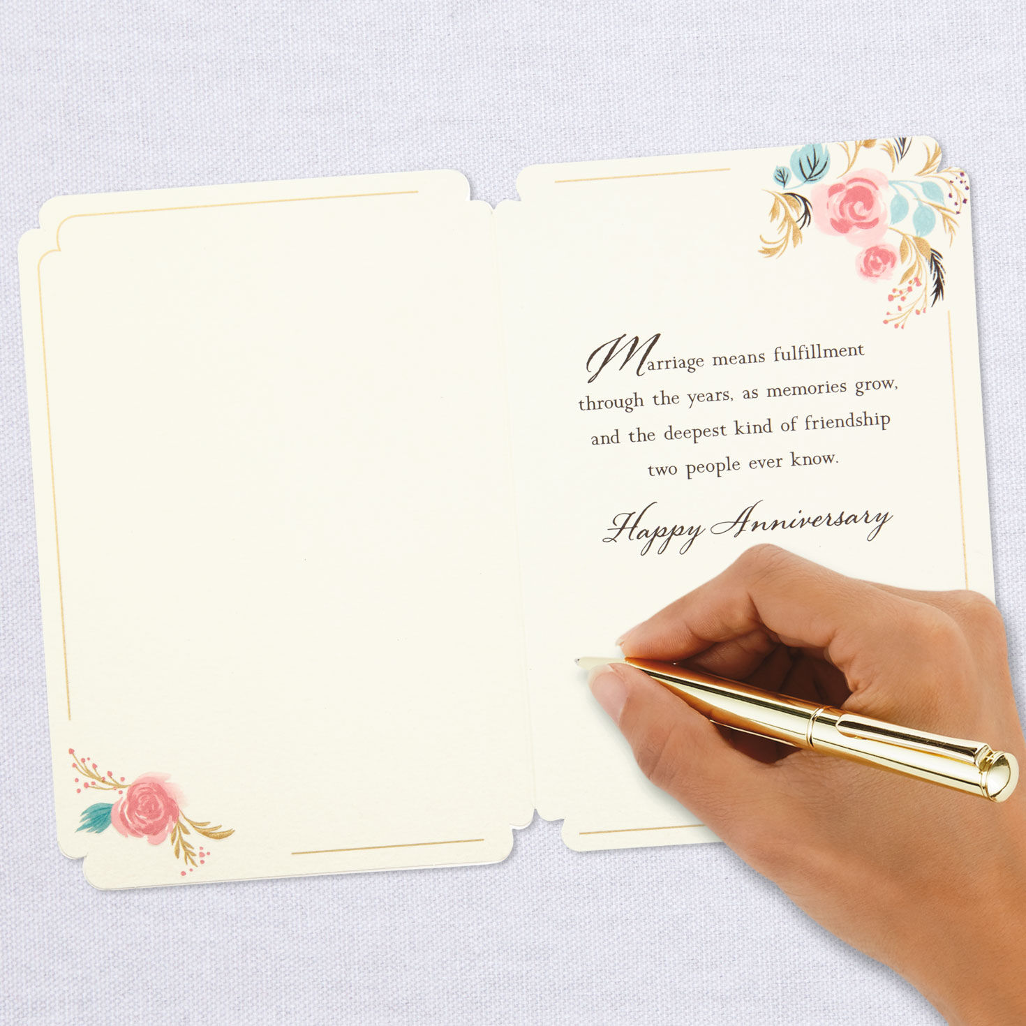 Marriage Means a Partnership in Dreams Anniversary Card, , large image number 6