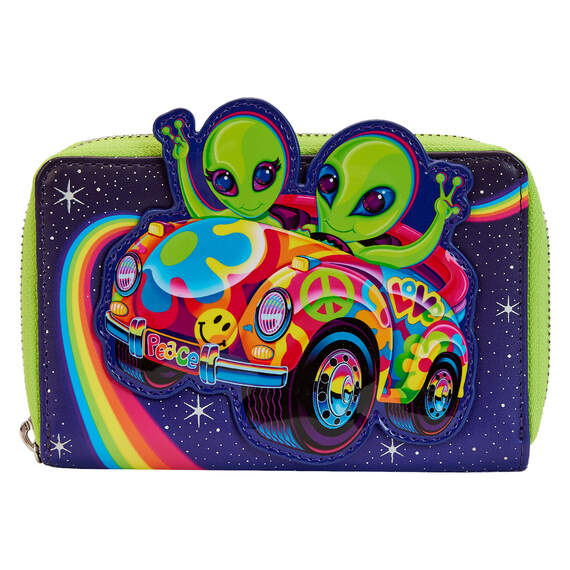 Loungefly Lisa Frank Cosmic Alien Ride Glow Wallet