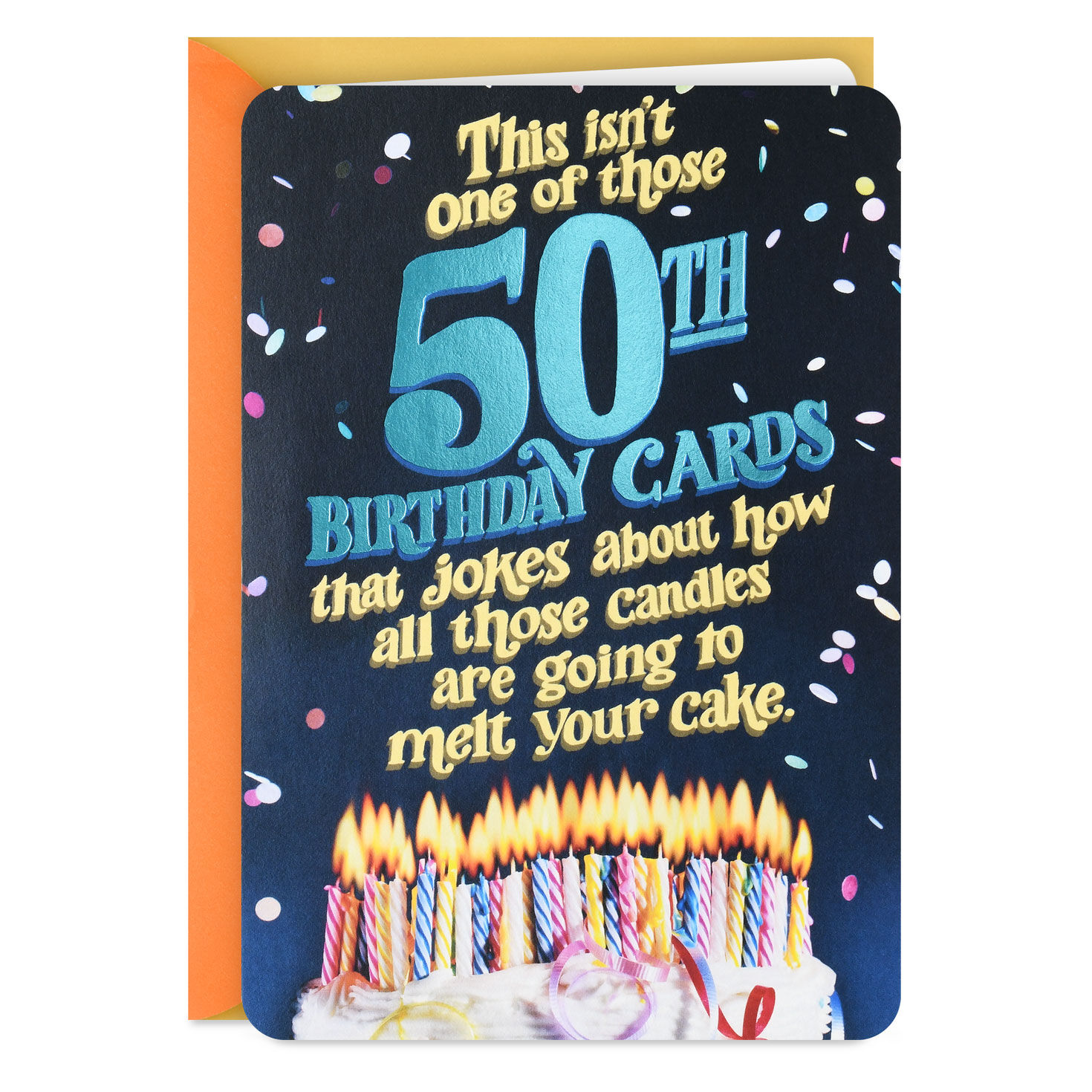 You're More on Fire Than Ever Funny Pop-Up 50th Birthday Card