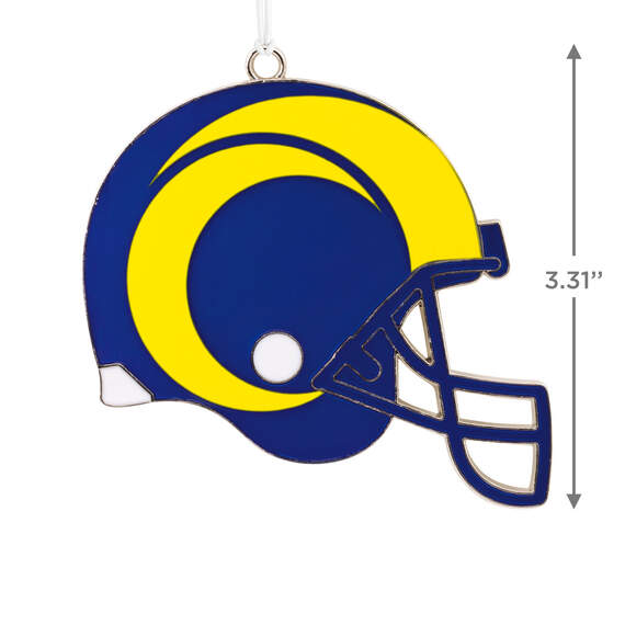 NFL Los Angeles Rams Football Helmet Metal Hallmark Ornament, , large image number 3