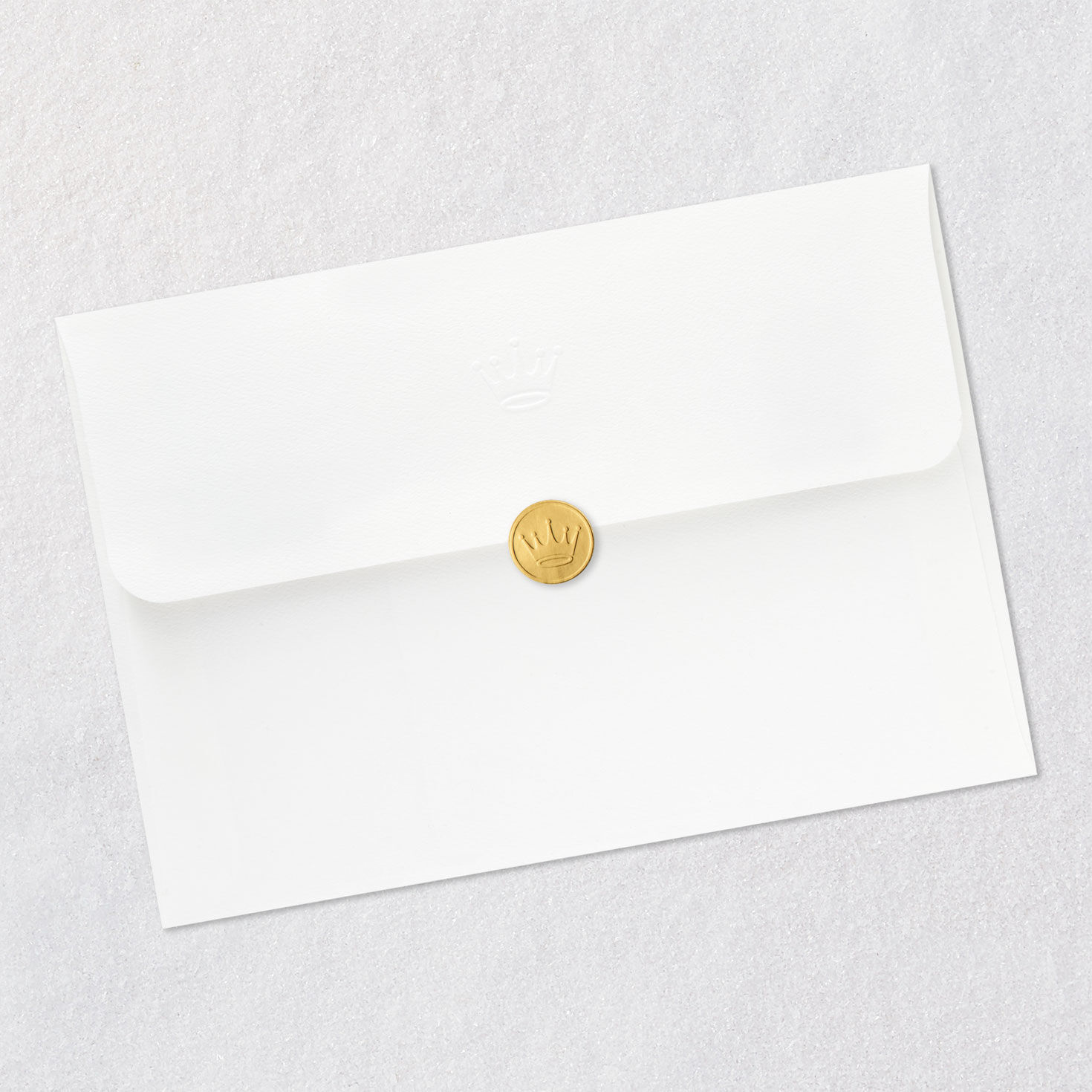 Black and Gold Pop-Up New Year Card Envelope Back with Seal image number 7
