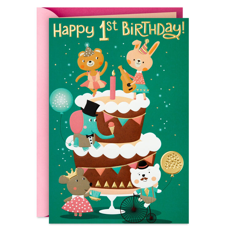Have a Sunshine-Bright Day First Birthday Card