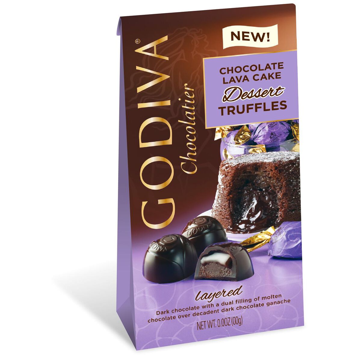 Godiva Chocolatier Individually Wrapped Dark Chocolate Lava Cake