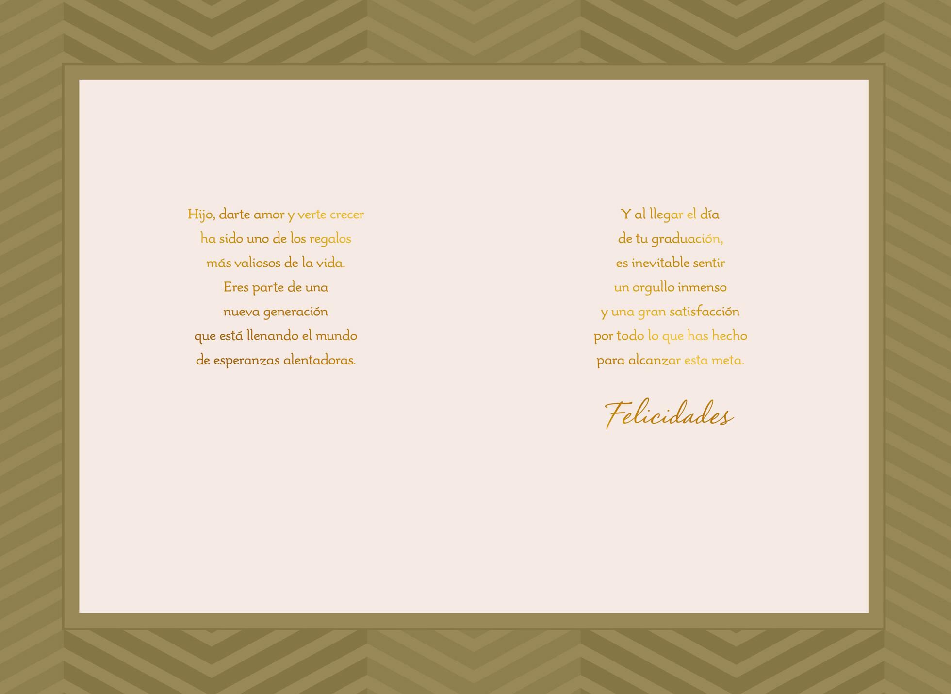 So Proud of You Spanish-Language Graduation Card for Son