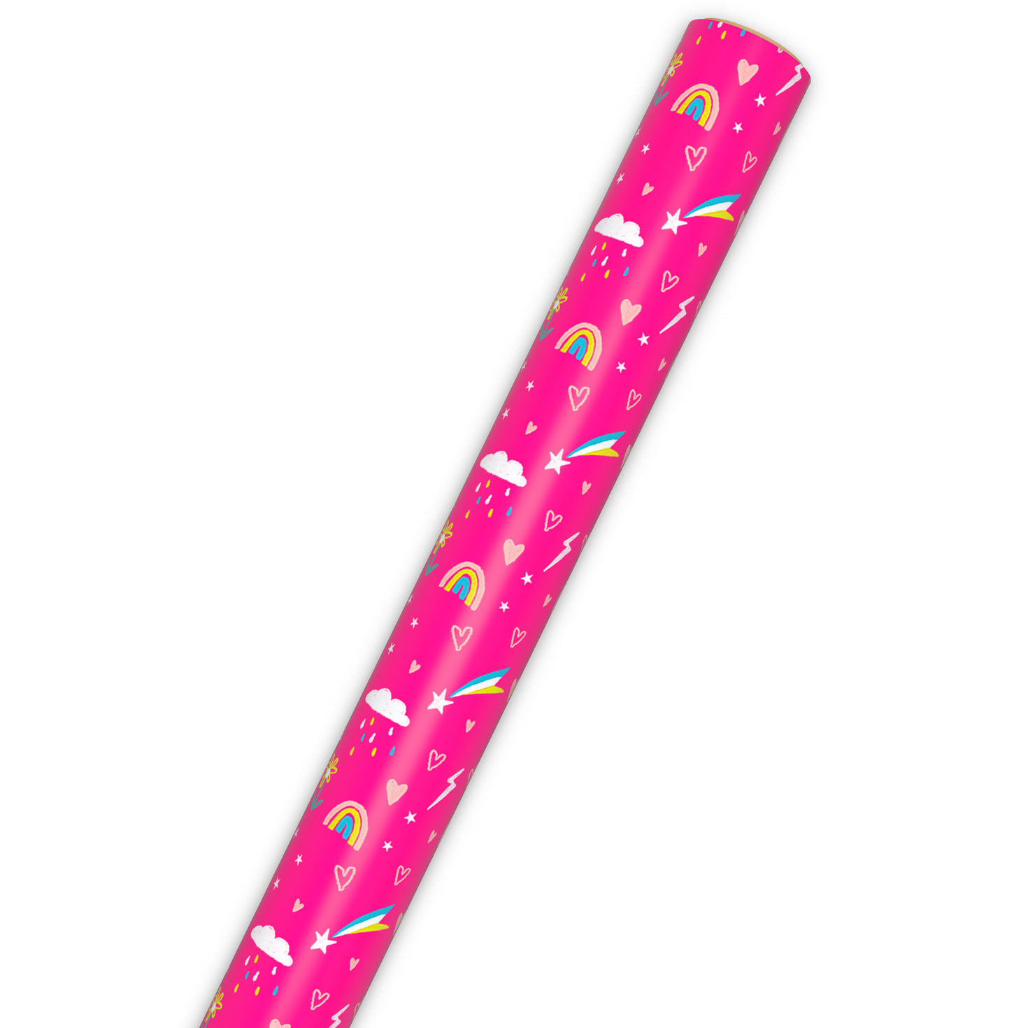 Rainbow Dropswrappingpaperpink