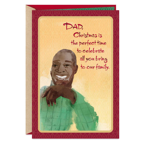 Celebrating the Gift of You Christmas Card for Dad, , large image number 1