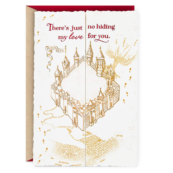Harry Potter™ Marauder's Map™ Romantic Love Card, , large image number 1