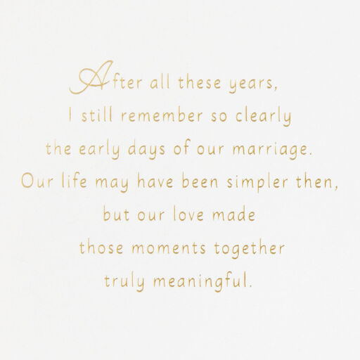 What Matters Most Is You Beside Me 50th Anniversary Card, 