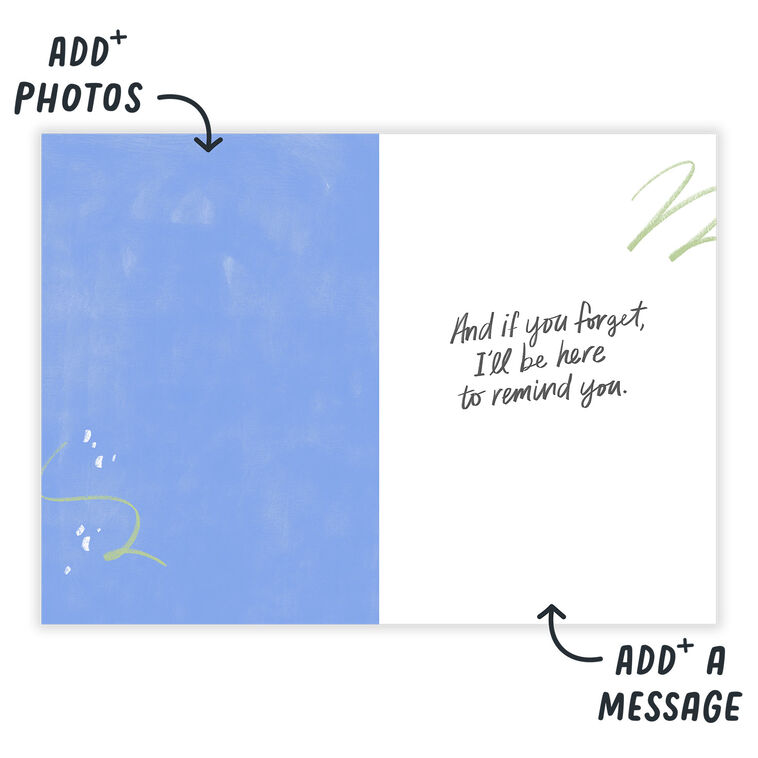 Squiggles on Green Personalized Encouragement Card  image number 3