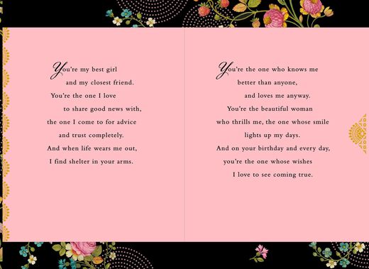 My Love My Best Friend Birthday Card For Wife Greeting Cards
