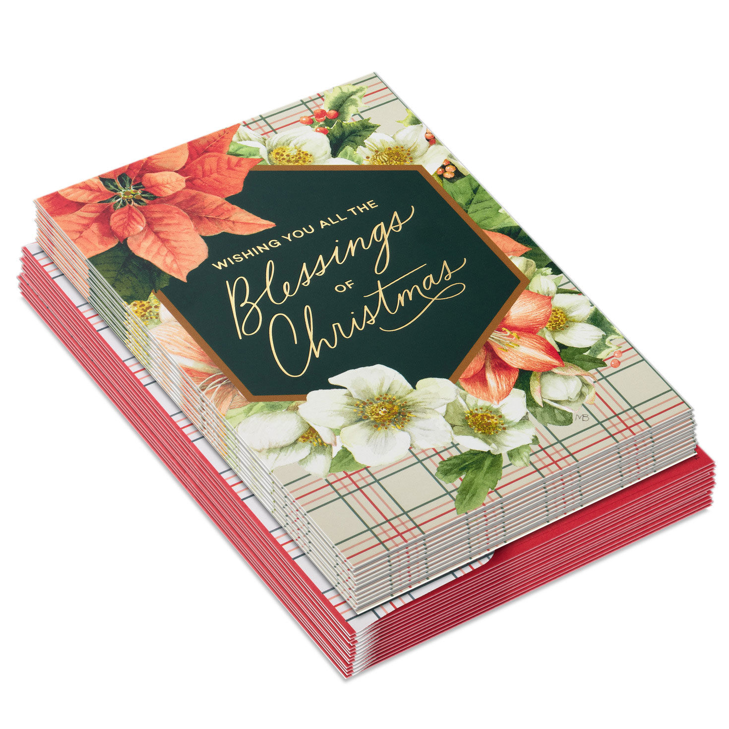Bastin Flowers DaySpring Religious Christmas Cards fronts stacked image number 2