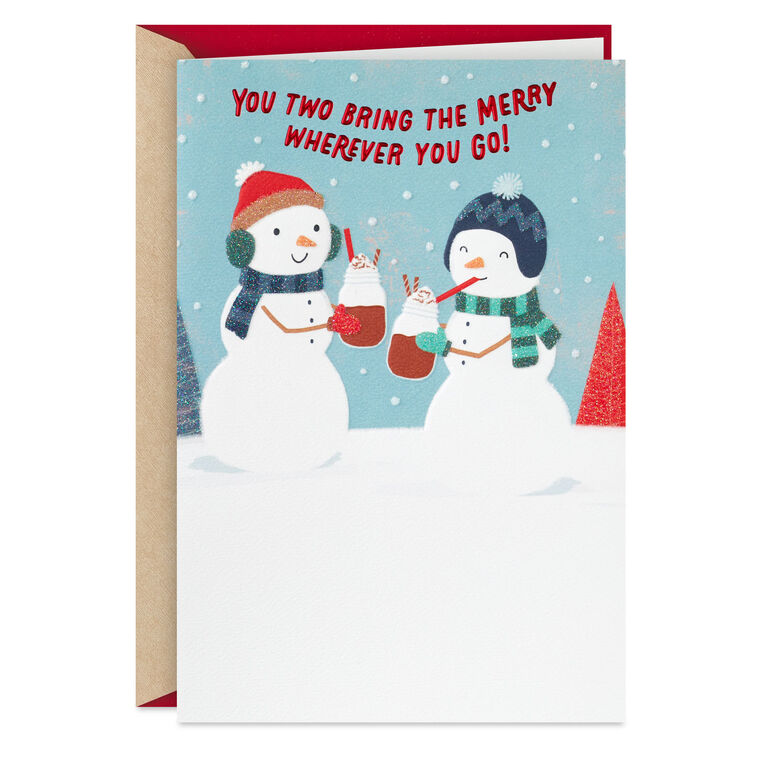 You Two Bring the Merry Christmas Card for Both