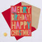 Merry and Happy Christmas Birthday Card, , large image number 5