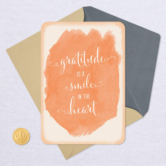 Gratitude Is a Smile in the Heart Thank-You Card, , large image number 5