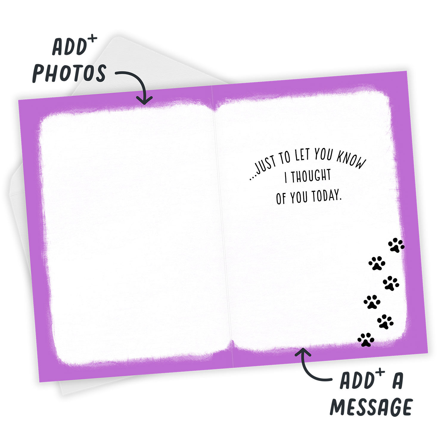 Dog in Glasses Thinking of You Custom Card, , large image number 3