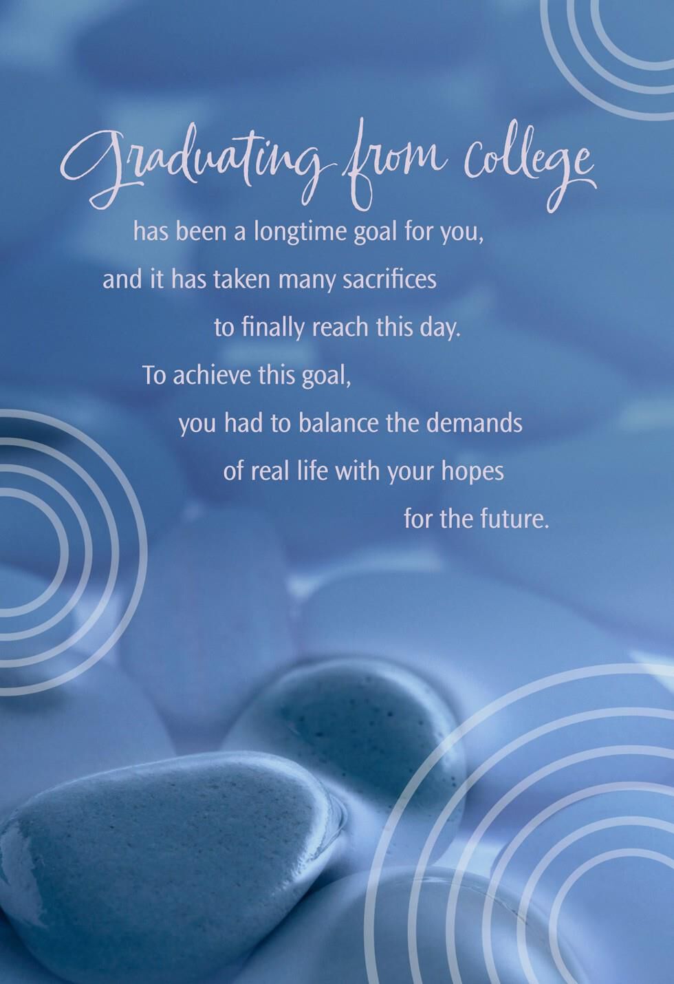 Working Your Way Through College Graduation Card