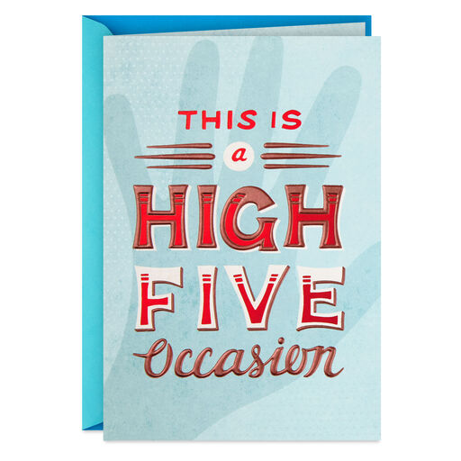 A High Five Occasion Blank Congratulations Card, 