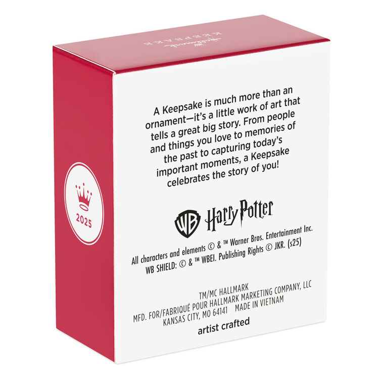 Mini Hedwig on Books Keepsake Ornament package back image number 8