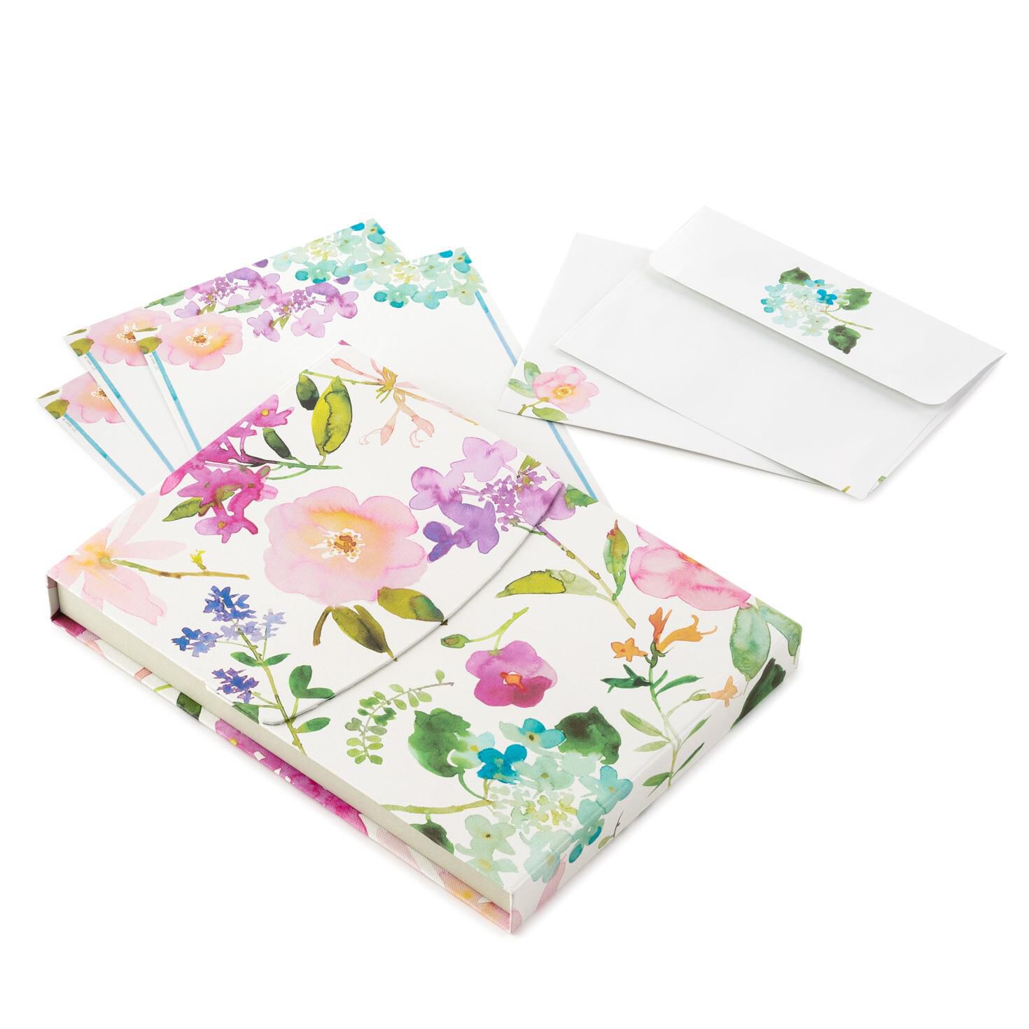 designed stationery newsletter paper envelopes seals hallmark flower stationary