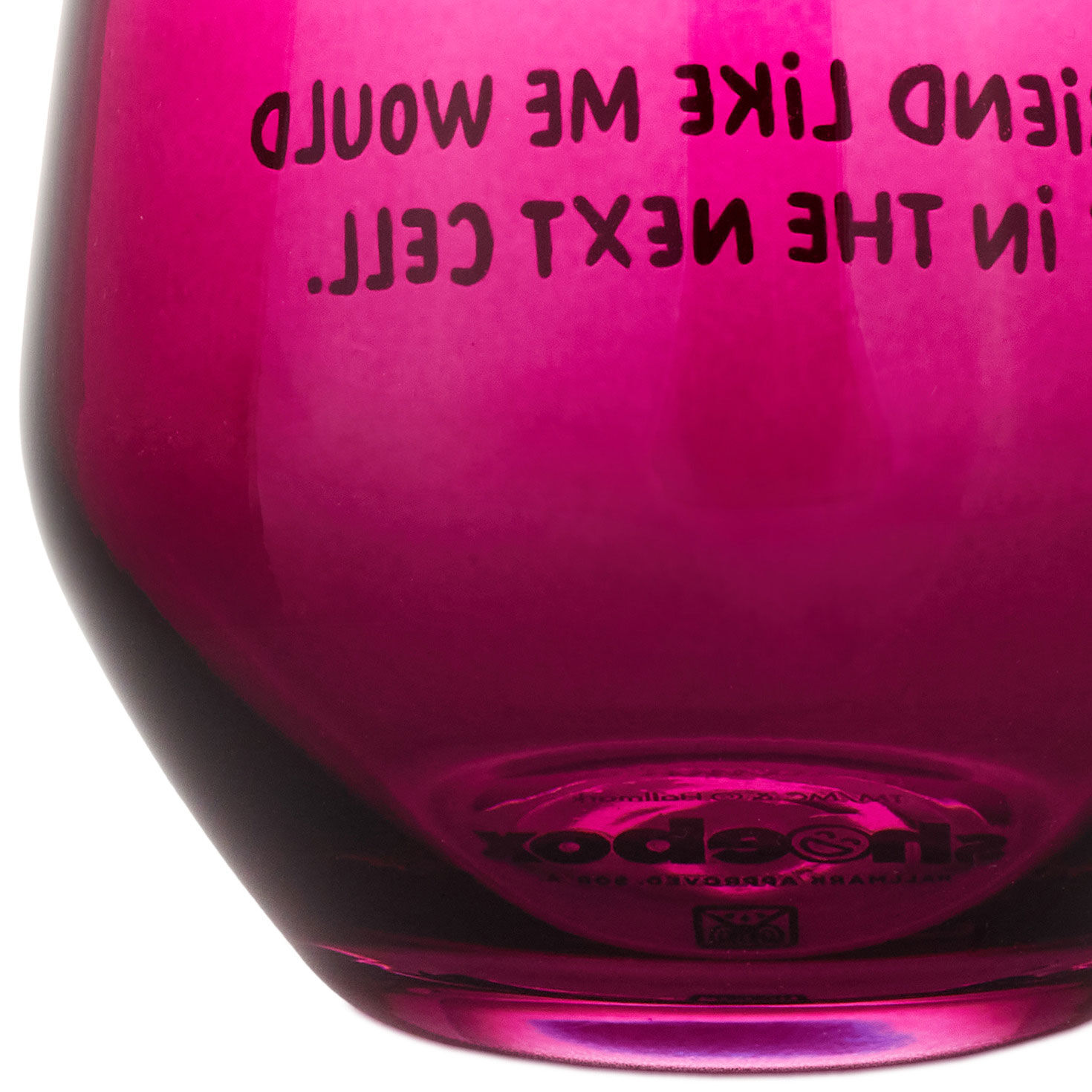 A Friend Like Me Funny Stemless Wine Glass, 15.5 oz., , large image number 4
