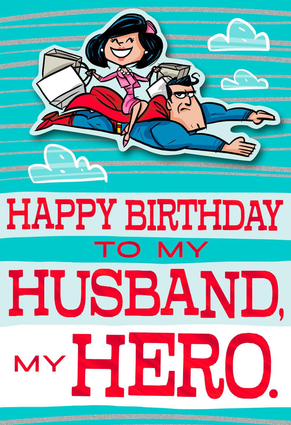 DC Comics Superman™ My Husband, My Hero Birthday Card