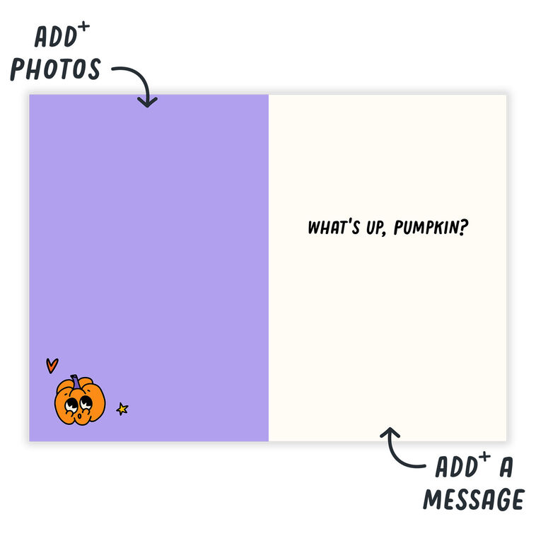 Retro Groovy Pumpkin Halloween eCard, , large image number 3