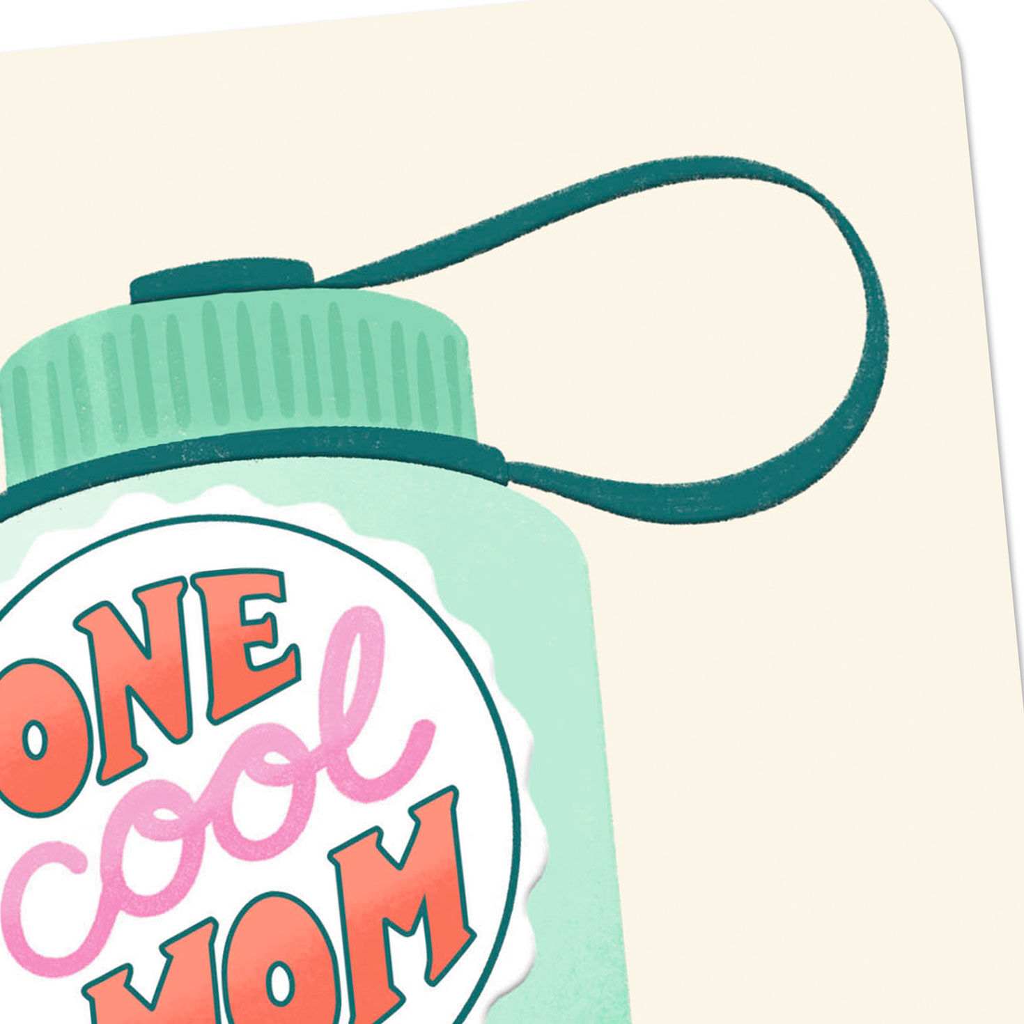 One Cool Mom Water Bottle Mother's Day Card  image number 5
