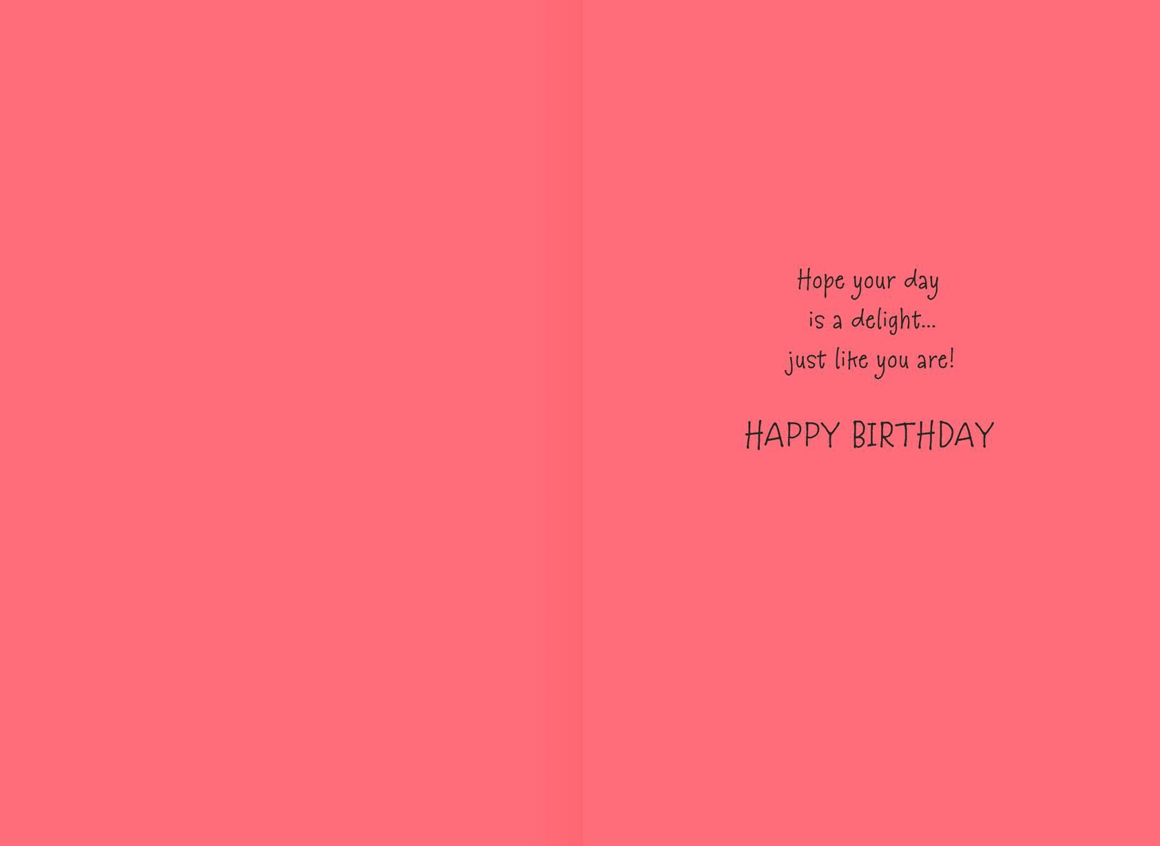 Right Sweetness to Life Birthday Card for Granddaughter